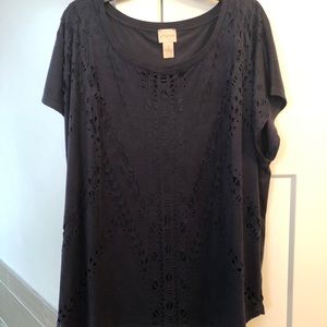 Chico’s navy blouse size 3